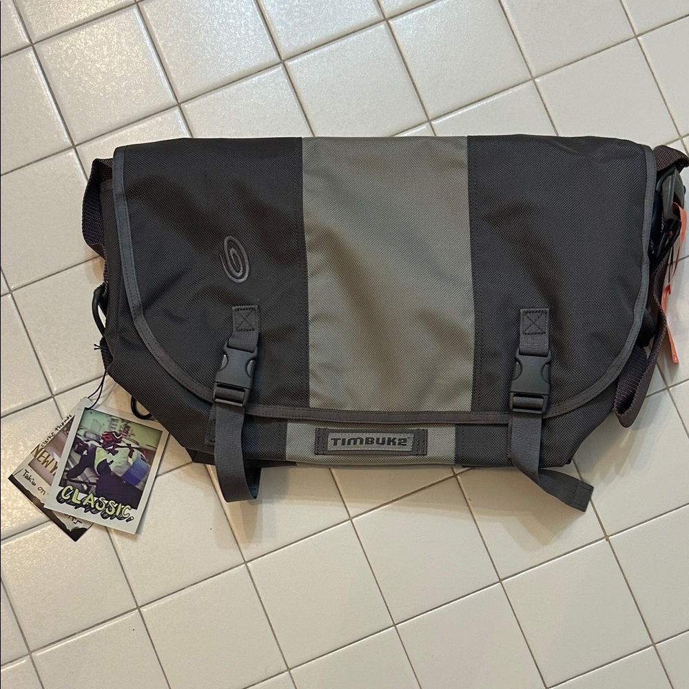 Timbuk2 Gunmetal and Cement Classic Messenger Bag